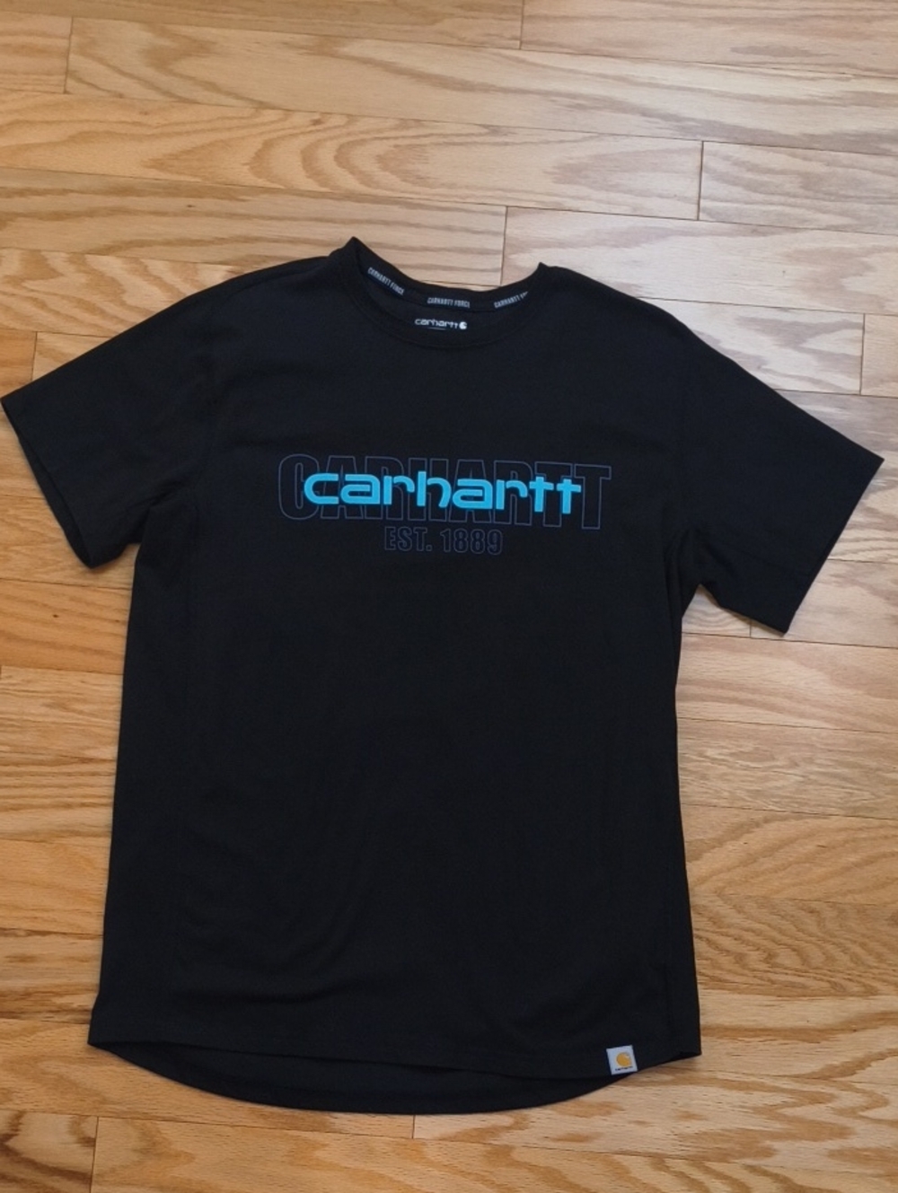 Carhartt Force Short-Sleeve Tee Blue Logo Size M EUC
